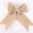 Pearl Edge, variant on Natural Burlap Lace Bows 4.3 Inch Rustic Burlap Bows for Christmas Tree Decorations Vintage White Lace Wedding Bows Jute Wreath Bows Gift Bows for Crafts Baby Shower Diaper Cake - 12 Counts