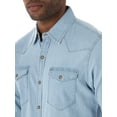 thumbnail image 2 of Wrangler Men's Free to Stretch Long Sleeve Denim Shirt, 2 of 3
