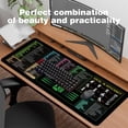 thumbnail image 4 of BNITCULT Excel Cheat Sheet Desk Mat,Updated Shortcuts & Gaming Desk Pad (31.5"x11.8"),Non-Slip,Spill-Proof,Black Fabric & Rubber Large Mouse Pad., 4 of 7