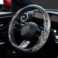 thumbnail image 3 of Washranp 1Pair Steering Wheel Cover,Wear-resistant Good Hand Feeling Anti-sweat Fiber Car Steering Wheel Covers with Non-Slip Lining Universal Fit Most of Car Interior Accessories, 3 of 4