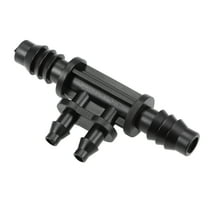 Barb Drip Pipe Connector 4mm and 8mm Inner Diameter Hose Fitting 4 Way for Garden Irrigation System, Plastic 5pcs