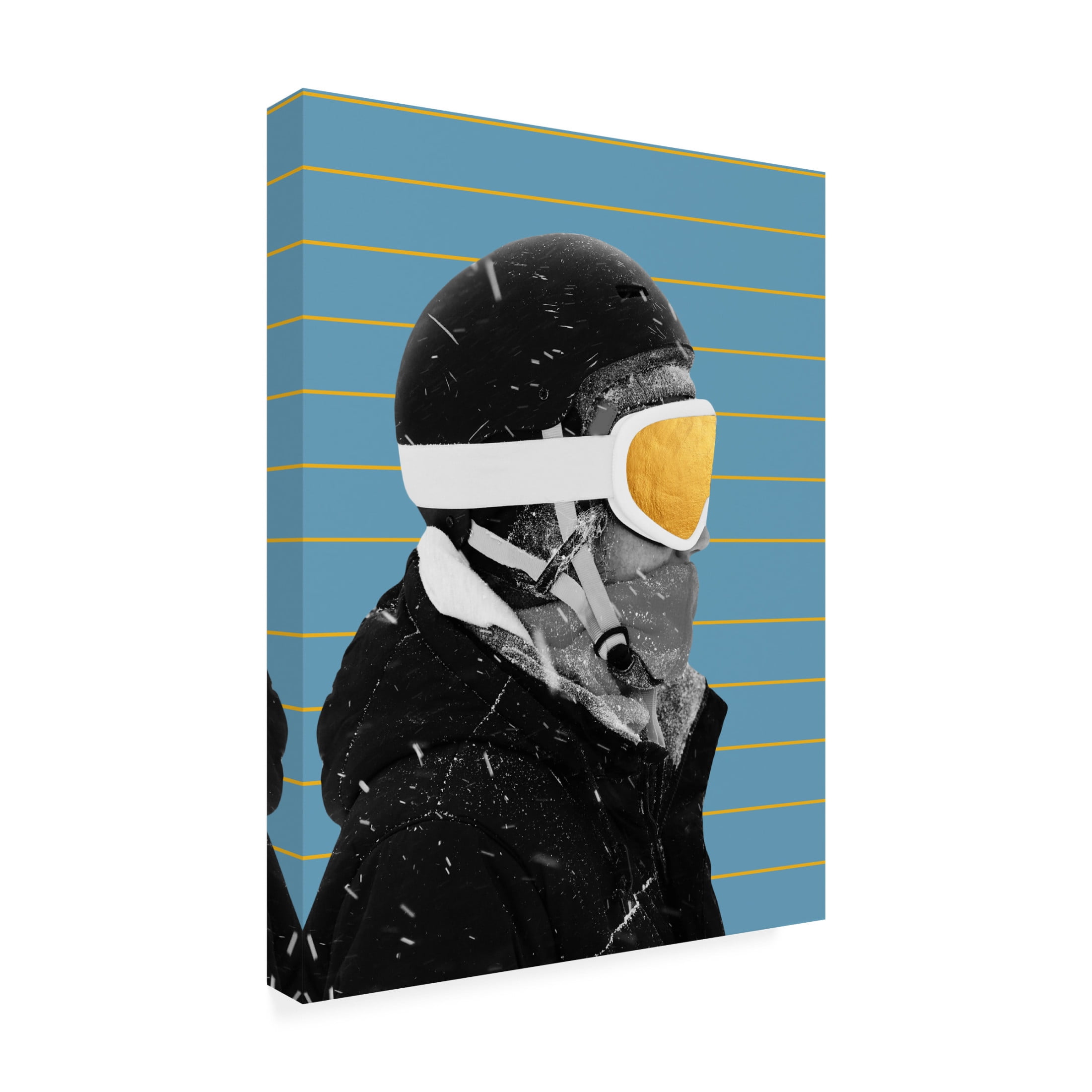 Canvas Wall Art - NUMA Art 'Golden Bored' Wall Art for Living Room, Bedroom, or Office Décor by Trademark Fine Art - 35 x 47 Inches
