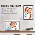 thumbnail image 3 of SAIWAN Digital Picture Frame 10.1 Inch WiFi Digital Photo Frame, IPS Touch Screen, 16GB Storage, Auto Rotate, Share Photos & Videos via Uhale App, fo, 3 of 6