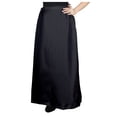 thumbnail image 2 of GAGZI CLothing Women's Satin Petticoat Solid Saree Satin Underskirt Sari(Saree) Satin Silk Petticoat For Women (Black), 2 of 3