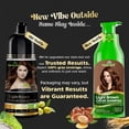 thumbnail image 3 of (2 pack) Herbishh Light Brown Hair Color Shampoo for Gray Hair, Permanent Color for Men & Women, 3-in-1 Color+Shampoo+Conditioner, 500ml – Buy 1 Get 1 Free, 3 of 8