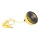 thumbnail image 1 of Ventilador de coche con luz LED, ventilador con clip de ventilación, 3 velocidades, viento fuerte, carga USB para coches, mesas, oficina en casa, amarillo, 1 of 10
