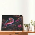 thumbnail image 4 of Fuzoiu Glowing Leaf Bird Print Canvas Wall Decorative,Modern Artwork Picture Decor Painting,Living Room Bedroom Home Office,Framed Hangable Decorative Artwork Size 30x40, 4 of 6