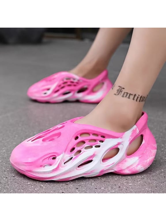 Men Women Clogs Foam Runner Shoes Casual Sports Shoes Lightweight Walking Sneakers Non-Slip Water Shoes Slip-On Outdoor Indoor Summer Beach Sandals Breathable Cloud Slides Slippers