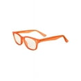 thumbnail image 3 of eyeSQUARED Adult Orange Frame Blue Light Blocking Glasses with Blue Eco Friendly Case, 3 of 3