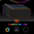 thumbnail image 2 of Gaming Mouse Pad with LED Light - 80x30cm - RGB Black Black - Computer Accessory, 2 of 5