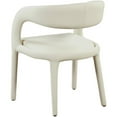 thumbnail image 5 of Meridian Furniture Sylvester Cream Vegan Leather Dining Chair, 5 of 9