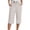 Beige, variant on Summer Linen Capris for Women Lightweight Muslin Trousers with Pockets Causal Loose Elastic Pants Sport Leisure Beach Pants