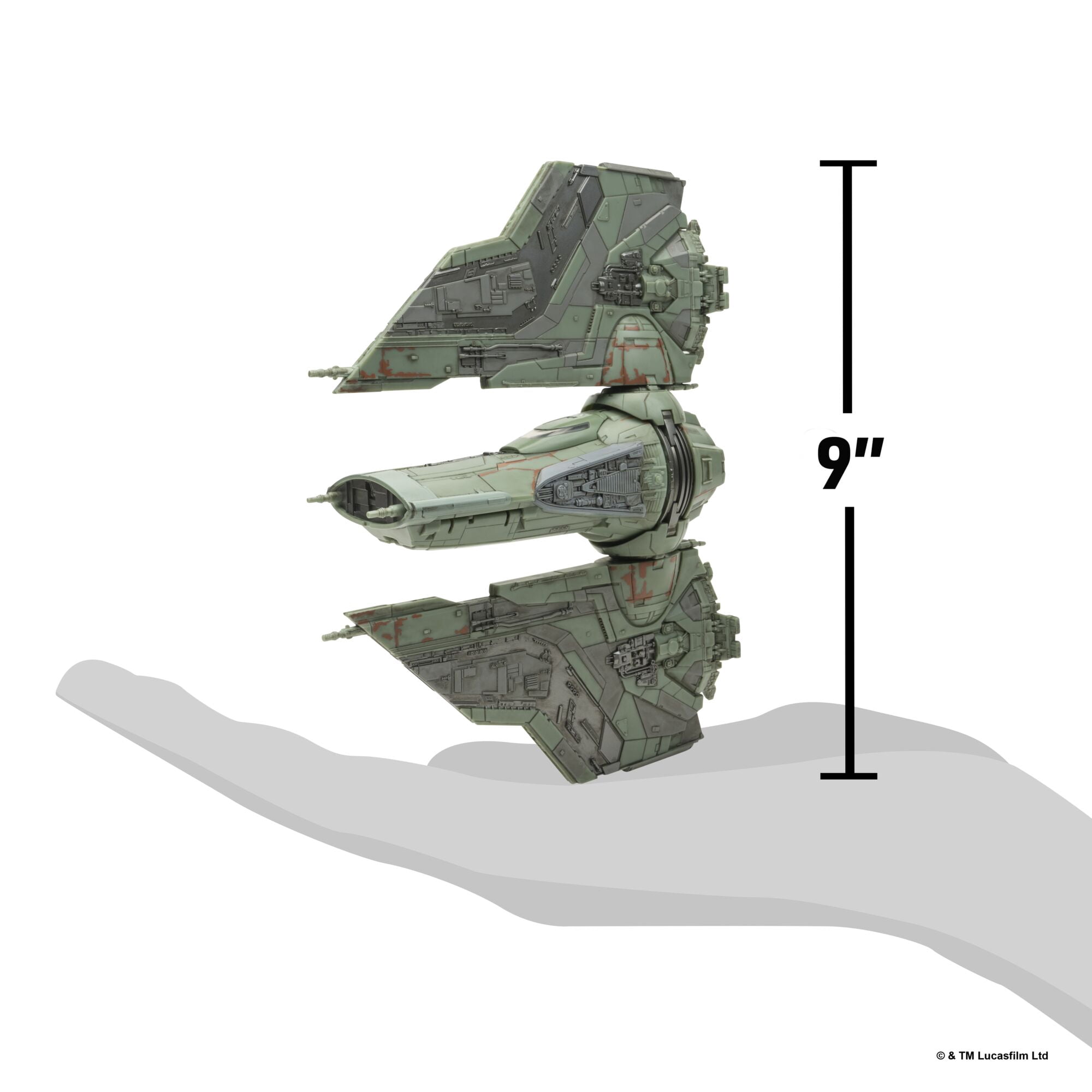 Star Wars™ Micro Galaxy Squadron The Hex - 9-Inch Vehicle with Rotating Wings and Cockpit
