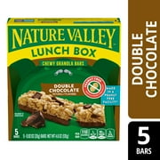 Nature Valley Peanut-Free Chewy Granola Bars, Double Chocolate, 5 Bars, 4.6 oz