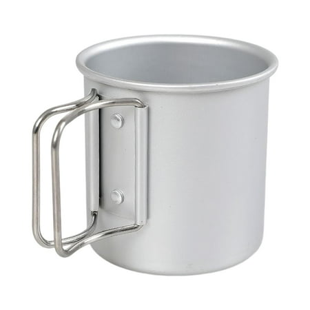 

Multifunctional Camping Cup with Folding Handle 300ml Easy to Use Ultralight Tableware Durable Tea Mug Water Cup for Outdoor Touring Trips