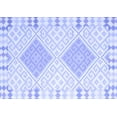 thumbnail image 1 of Ahgly Company Machine Washable Indoor Rectangle Southwestern Blue Country Area Rugs, 3' x 5', 1 of 4