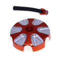 thumbnail image 2 of Tapa del tanque de combustible Zulema para motocicleta Naranja, 2 of 8