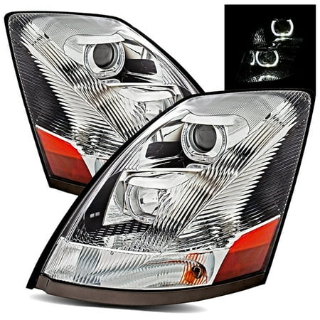 - For 03-17 Volvo VNL/15-17 Volvo VNX Series Ultron Neon Tube Halo Projector Headlights Chrome
