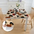 thumbnail image 2 of Awypu Sexy Leopard Print Art Waterproof Resistant Fabric Square Tablecloth 100% Polyester Fiber 36*36, 2 of 8