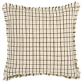 thumbnail image 3 of Safavieh Raie 20" x 20" Bohemian Linen Decorative Pillows, Natural/Black, 3 of 4
