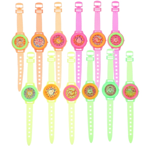 25 piezas de relojes para niños, juguetes para fiestas, relojes, pulseras con cambio de patrón, relojes de juguete, pulseras