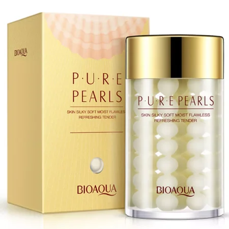 BIOAQUA Pure Silk Pearls Essence Face Cream Hyaluronic Acid Moist Flawless 120g