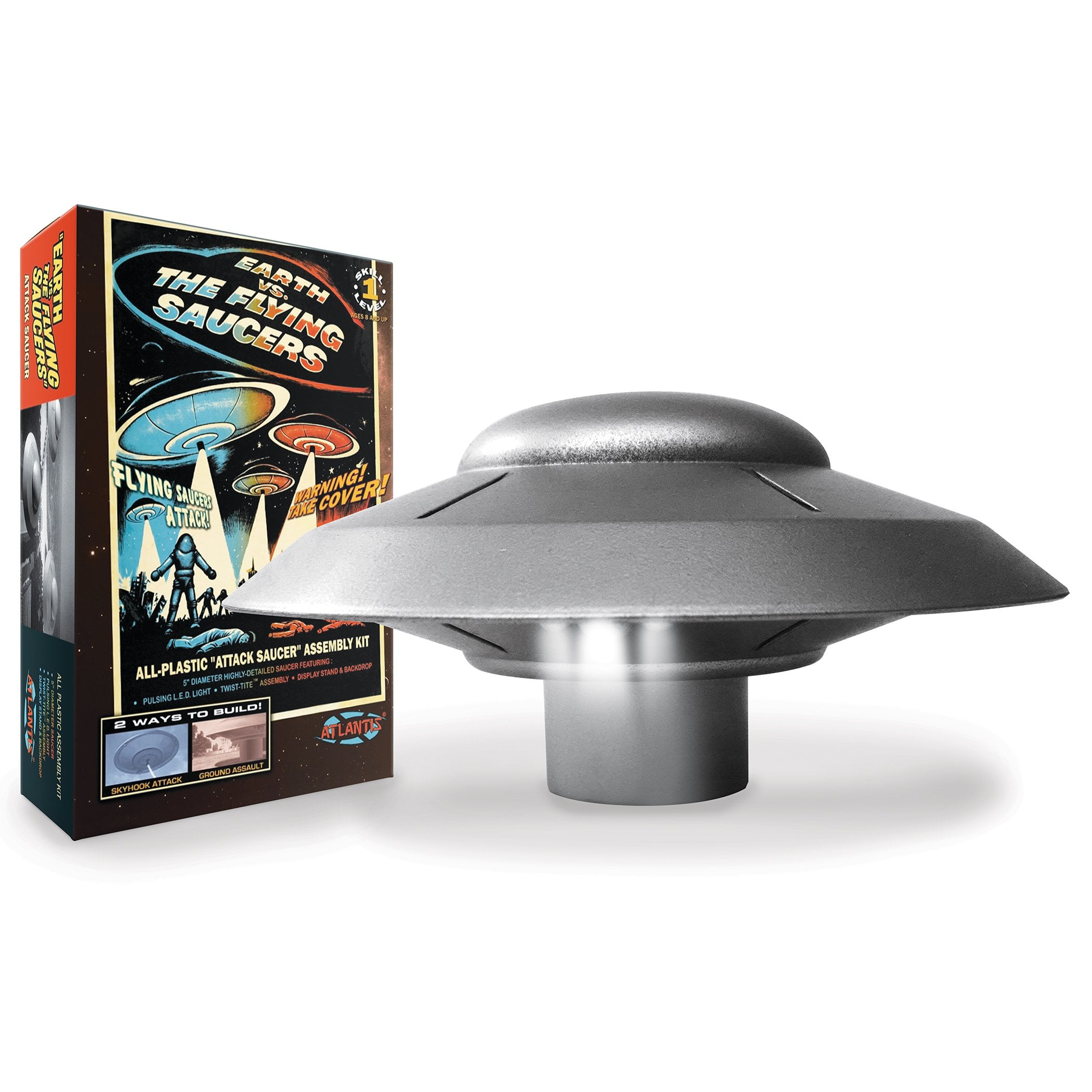 The Flying Saucers" Plastic Model Kit "Earth vs ATLANTIS TOY & HOBBY INC 