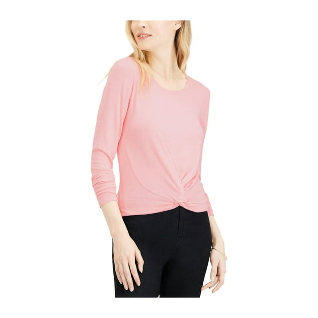 maison Jules T-Shirt Basique Torsadé pour Femmes ltpaspink m