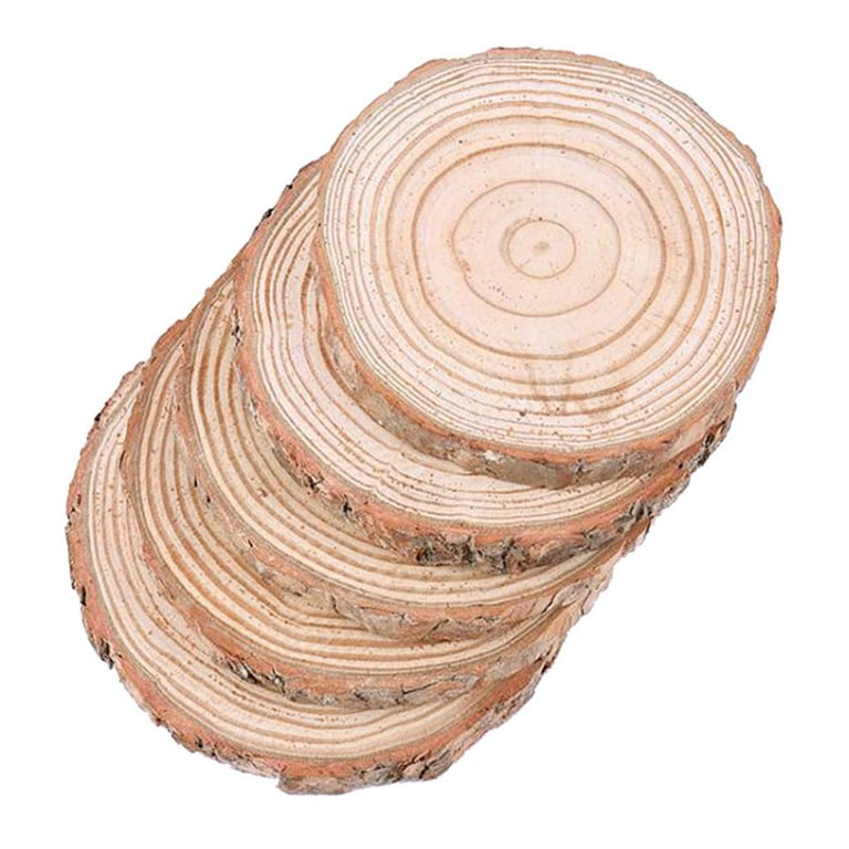 9 Dia, Rustic Natural Wood Slices