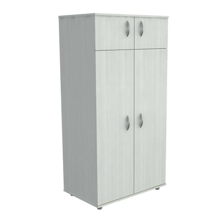 Four Door Wardrobe Armoire Melamine Engineered Wood Walmart Com