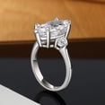 thumbnail image 3 of Oryn Jewelry 2.5 Ct Moissanite Ring - 14K White Gold Plated Modern Marquise Cut Engagement Ring - Fine Wedding Anniversary Jewelry - Causal Office Wear Ring, 3 of 4