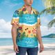 thumbnail image 3 of Fotbe Hello Summer1 Camisa Hawaiana para Hombre Unisex – Camisa Casual de Verano con Botones de Manga Corta de Algodón y Lino,X-Large, 3 of 7