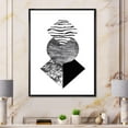 thumbnail image 3 of Designart Tropical Palm Leaf With Abstract Geometry Shapes I FLOAT FRAME WALL ART, 3 of 4