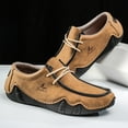 thumbnail image 6 of Flyland Men's Casual Leather Shoes Handmade Moccasins for Men Driving Shoes, 6 of 7
