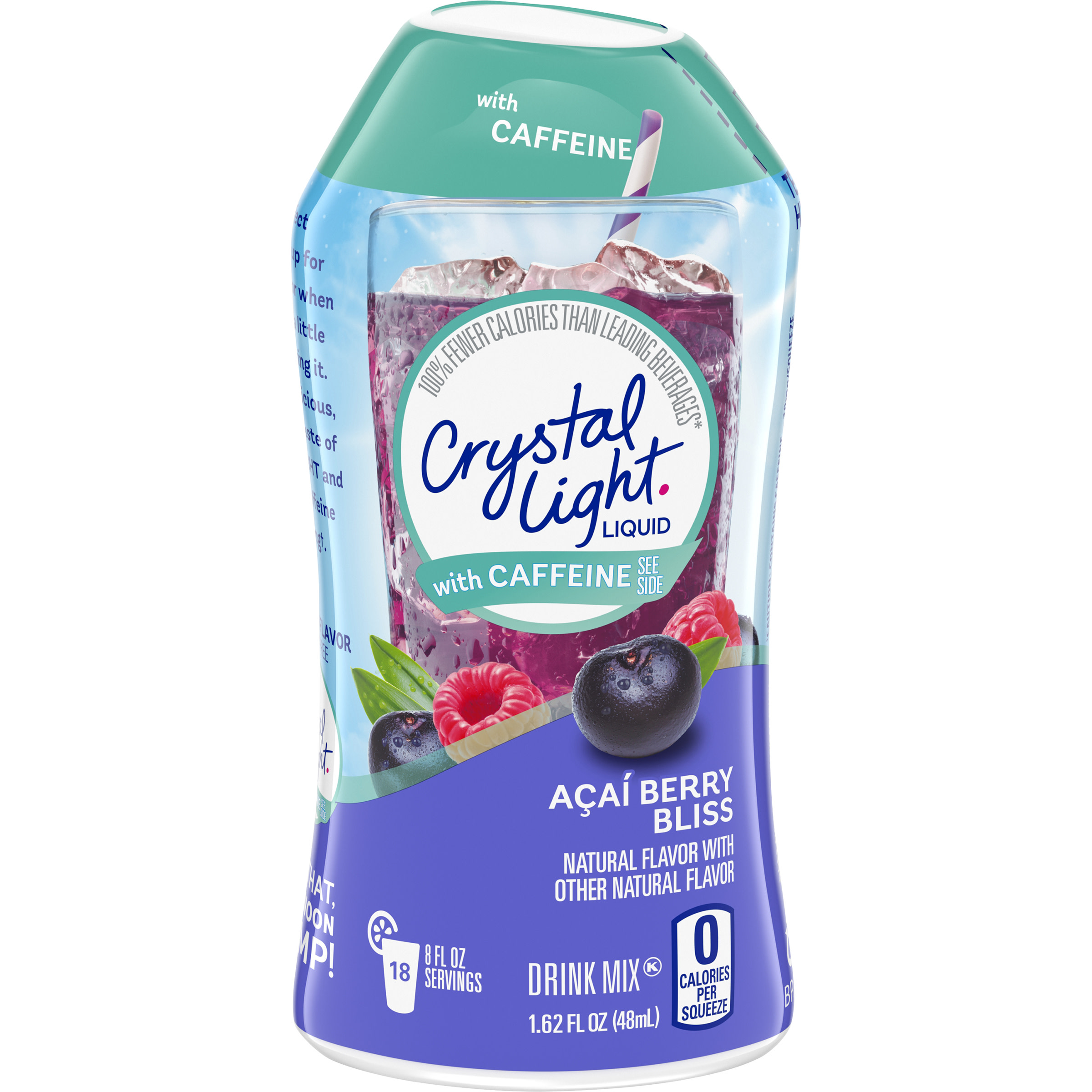 Crystal Light Acai Berry Bliss Liquid Drink Mix with Caffeine, 1.62 fl