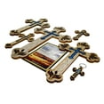 thumbnail image 5 of Tierra Santa Ltd. Wall Wood Cross Vintage Jerusalem Gemstones Antique Style Decor 13", 5 of 6