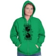 thumbnail image 3 of Hourglass Celestial Symbol Beautiful Zip Up Hoodie Men's Women's Brisco Brands X, 3 of 6