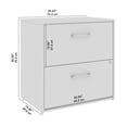 thumbnail image 6 of Bush Business Furniture Hustle 2 Drawer Lateral File Cabinet in White, 6 of 7