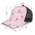 thumbnail image 3 of Picia Poodle Dog Pattern Trucker Hat,Baseball Cap,Sun Protection Cap,Stylish Headwear,Leisure Cap,Outdoor Sports Cap, 3 of 7