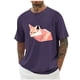 thumbnail image 2 of Tops para hombre, blusas y camisas de cuello redondo y manga corta para hombre, blusas casuales de moda con cuello redondo y estampado para hombre, blusas de poliéster para hombre., 2 of 5