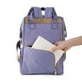 thumbnail image 2 of Sunveno Embroidered Backpack Diaper Bag Travel Backpack, Purple Deer, 2 of 9