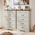 thumbnail image 5 of Joaxswe 47'' Tall 6 Drawer Dressers for Bedroom, Modern Wood Chest of Drawers for Living Room, Bedroom, White, 5 of 8