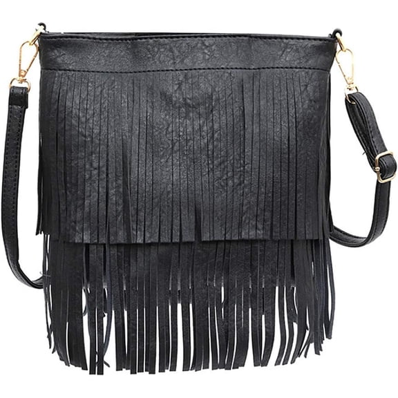 LinYooLi Women Fashion Shoulder Crossbody Tote Handbag Purse Fringe Messenger Bag Purse