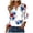 White, variant on vigerkar 4th of July Shirts for Women Henley V Neck Button 3/4 Sleeve Tops Independence Day American Flag Patriotic T Shirts (Red, S)