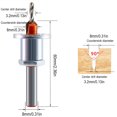 thumbnail image 4 of Step Drill, Countersunk Drill, Alloy Tapered Hole Drill, Woodworking Screw Installation Tool, Step Drill with Limiter, Precision Hole Drilling, Woodworking Project, High-Speed Cutting, Metal, 4 of 5