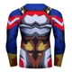 thumbnail image 2 of Playera Camisa All Mighty Anime Hero Academia Licra Cosplay, 2 of 3