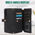 thumbnail image 5 of Dteck for Samsung Galaxy Z Fold4 Crossbody Wallet Case with Card Holder Zipper Pocket Lanyard Shoulder Strap, PU Leather Shockproof Protective Flip Cover for Galaxy Z Fold4 5G,Black, 5 of 9