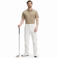 thumbnail image 5 of MASKERT Men's Golf Casual Pants Classic Fit Flat Front Design 29-inch Comfortable and Lightweight Stretchy Elegant Dress Pants with Pockets, 5 of 6