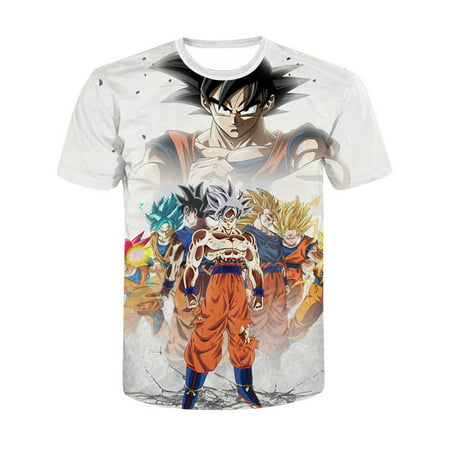 Unisex Dragon Ball Z Goku T-Shirt 3D Graphic Printed Anime Short Sleeve
