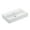 White, variant on Quattro 70.00 Wall Mount/Vessel Bathroom Sink in Ceramic White without Faucet Hole